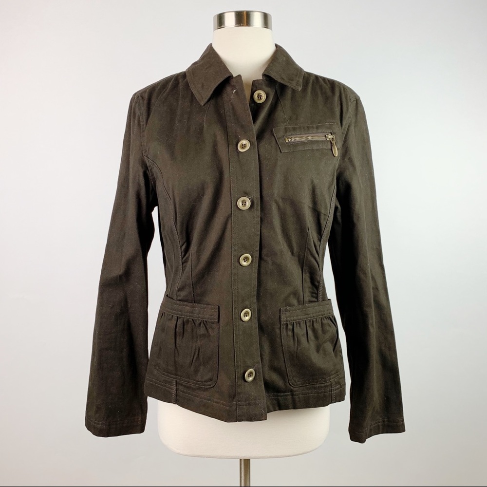 Chico’s Jacket Dark Brown Size 1